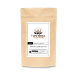 Two Mugs Coffee packaging on a white background for loose leaf tea